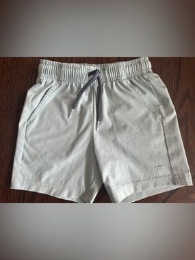 Free Fly Kids Light Green/Mist Elastic Waist Shorts 4T